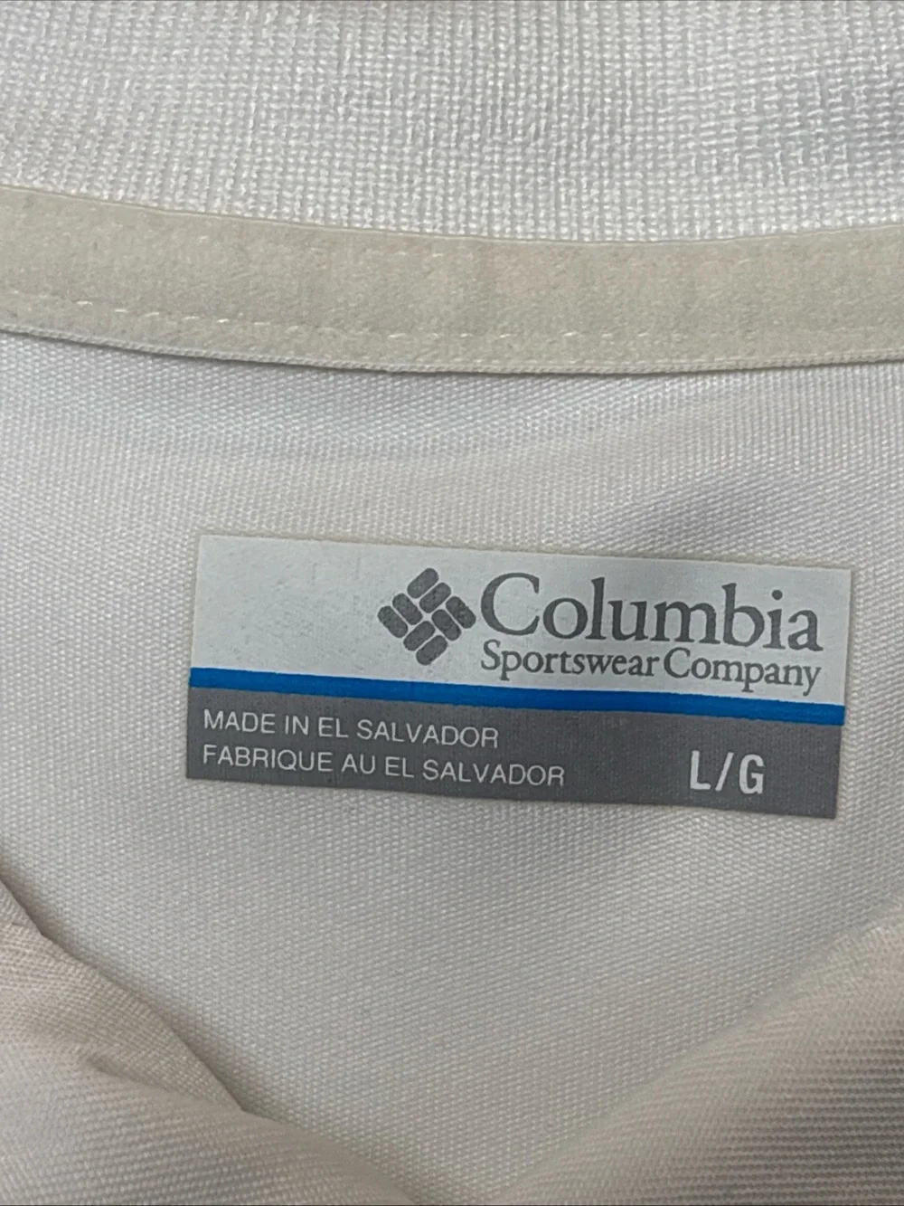Columbia White Short Sleeve Polo for Kids